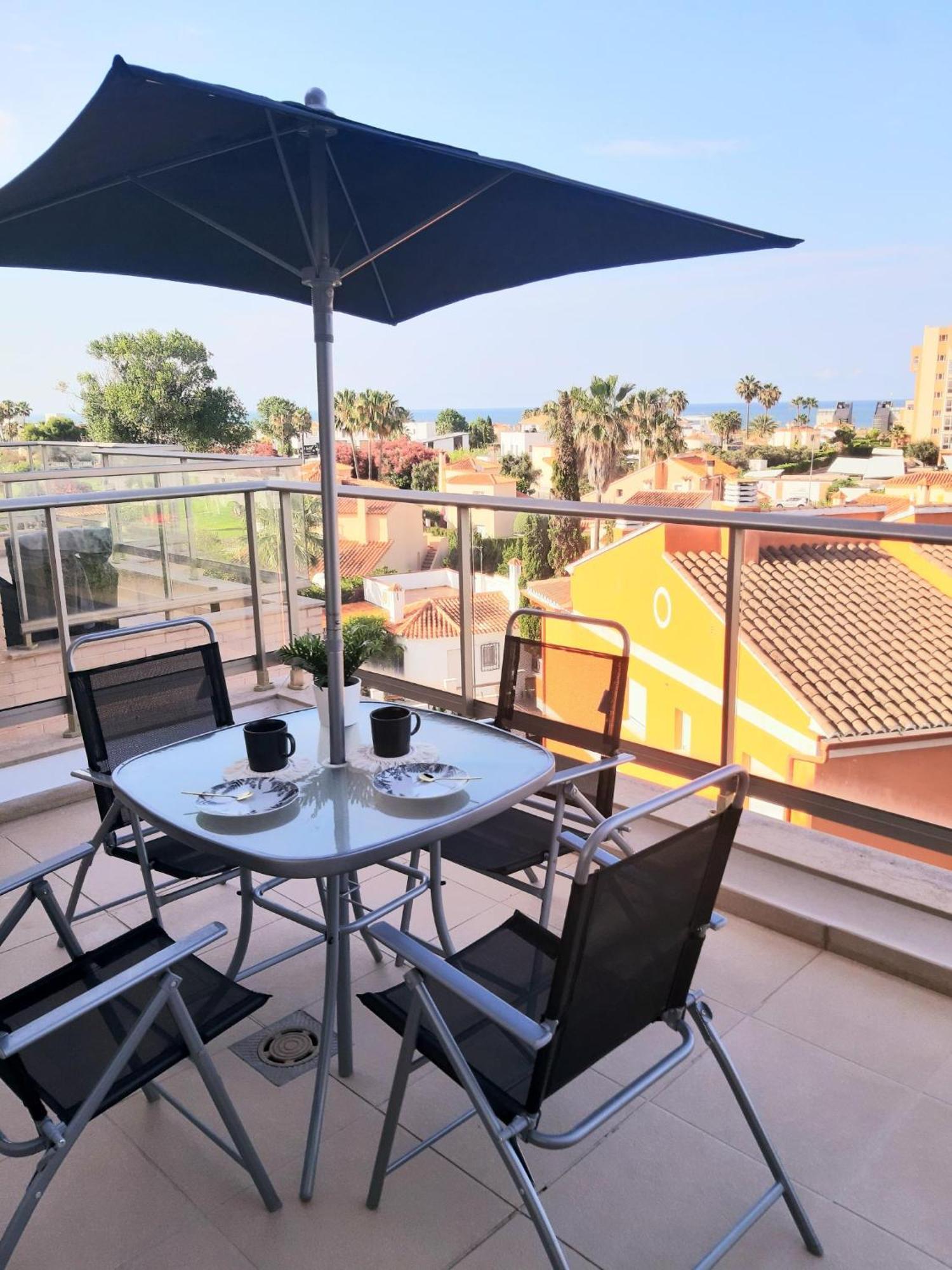 Apartamento Aurora Con Terraza Y Vistas Al Mar Playa Bagian luar foto